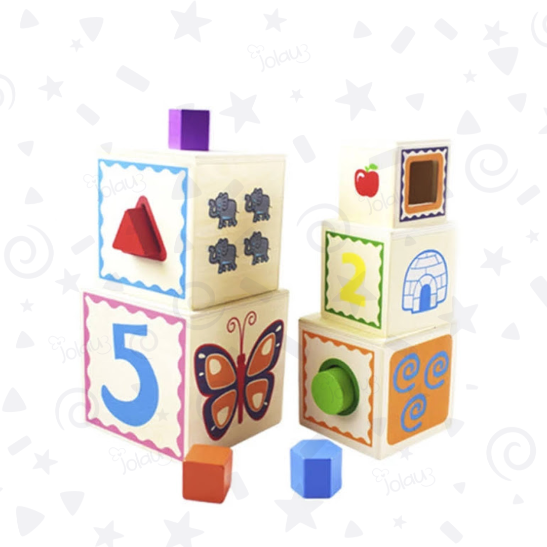 TORRE APILABLE DE 5 CUBOS