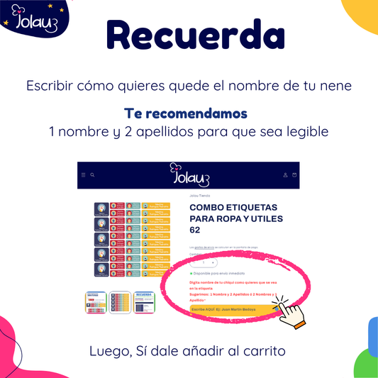 COMBO ETIQUETAS PARA ROPA Y UTILES 01