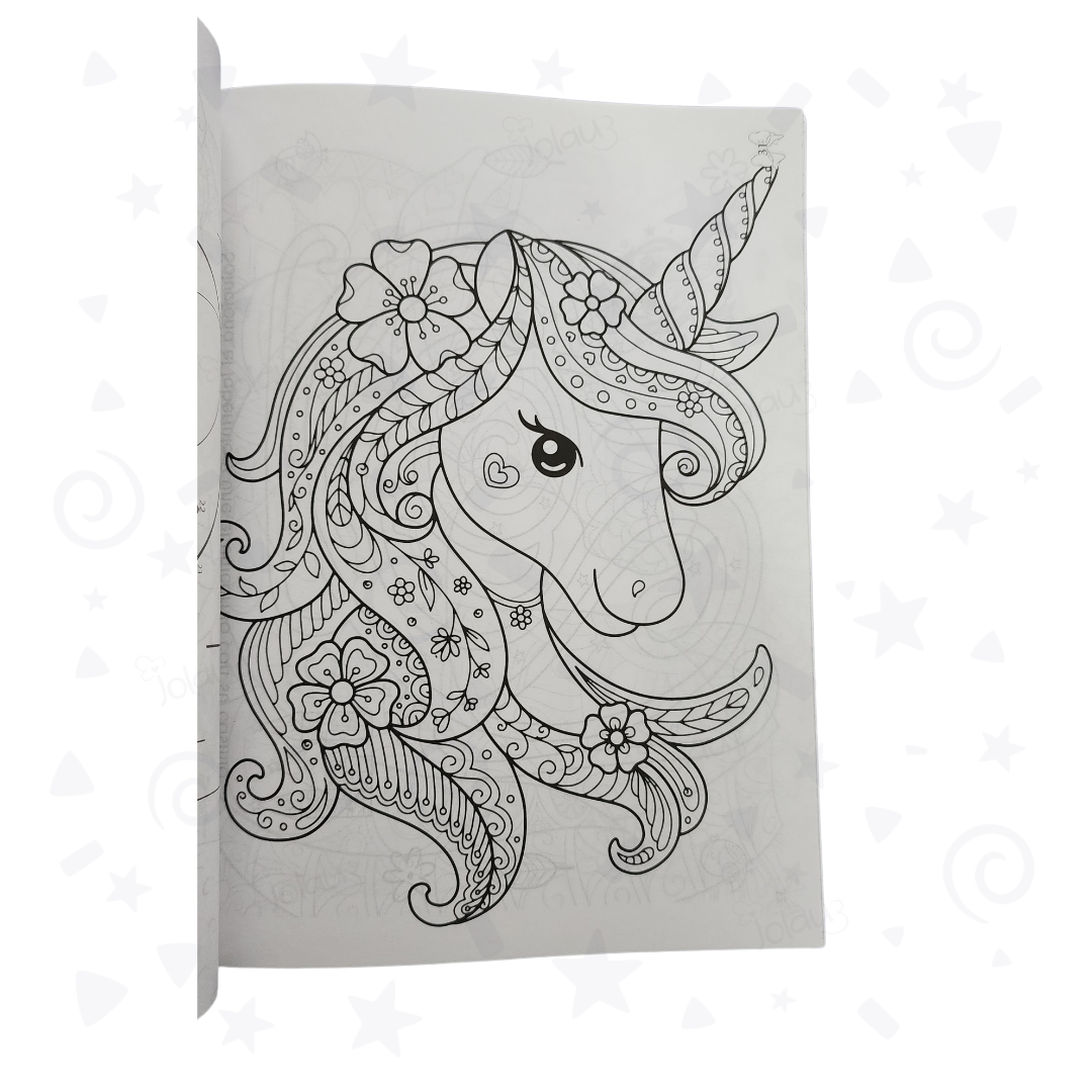 CARTILLA PARA COLOREAR UNICORNIOS