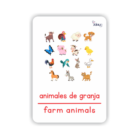 FLASHCARDS ANIMALES DE LA GRANJA