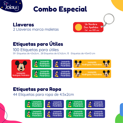 COMBO ETIQUETAS PARA ROPA Y UTILES 11
