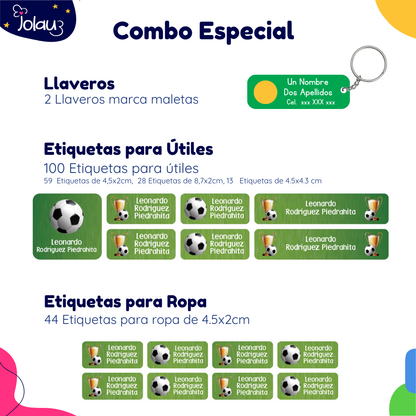 COMBO ETIQUETAS PARA ROPA Y UTILES 31
