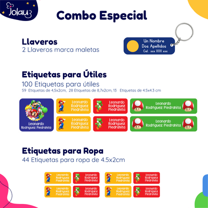COMBO ETIQUETAS PARA ROPA Y UTILES 04