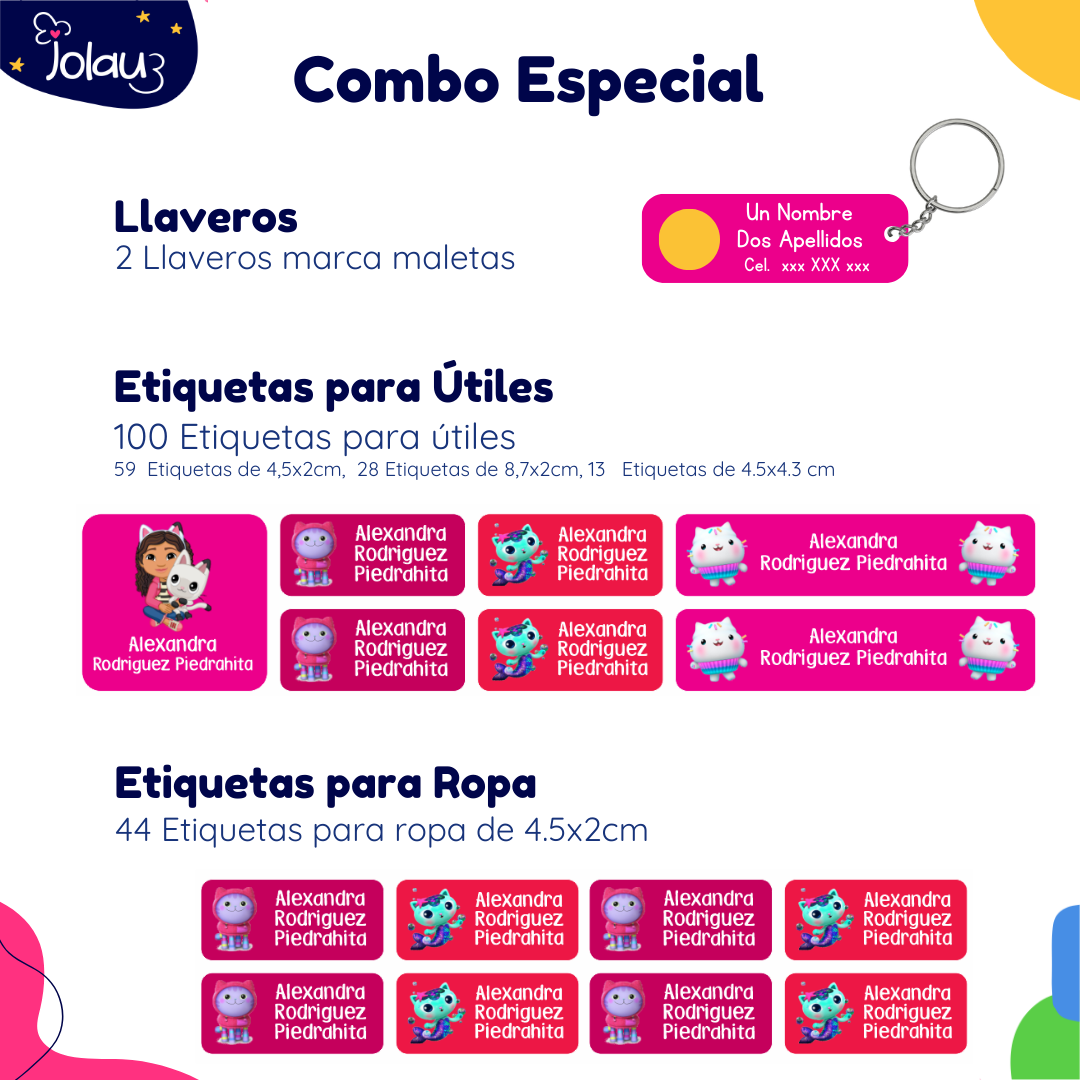 COMBO ETIQUETAS PARA ROPA Y UTILES 06