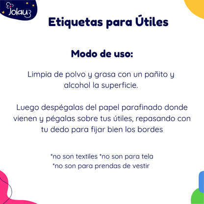 ETIQUETAS PARA UTILES 69