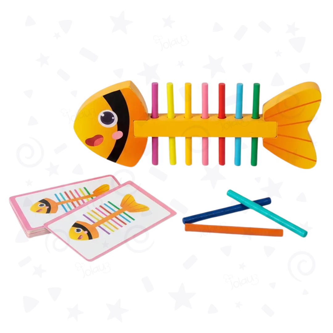 PEZ DE ENSARTE DE COLORES