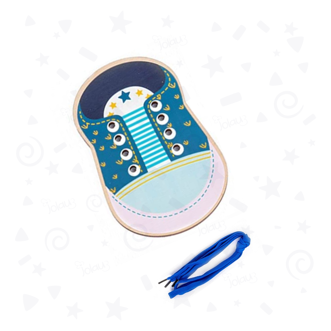 ENHEBRANDO Y ANUDANDO LOS ZAPATOS