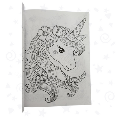 CARTILLA PARA COLOREAR UNICORNIOS