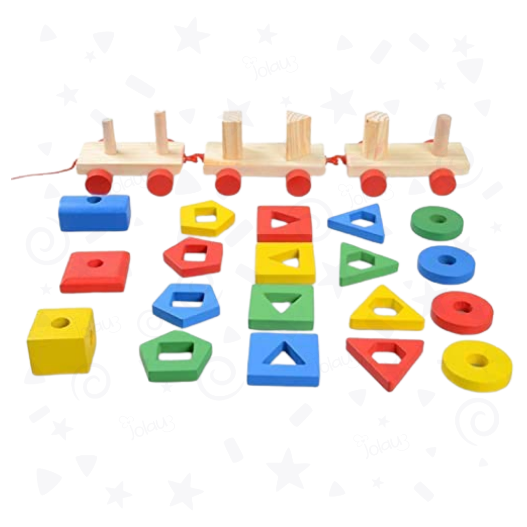 TREN DE MADERA ENCAJABLE