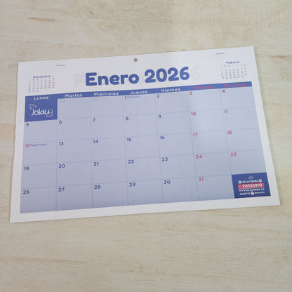 CALENDARIO PROGRAMADOR 2026