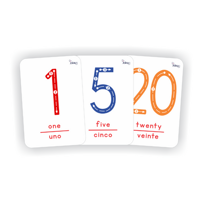 FLASHCARDS NUMEROS GRAFIA
